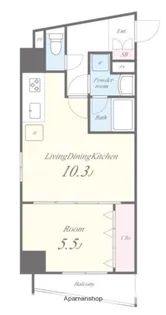 テ レジャンデール護国寺EAST【6階】の間取り