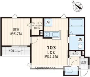 グランシャリオ【1階】の間取り