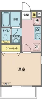 コーポ サンロード【101号室号室】の間取り