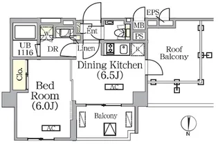 ザ・パークワンズ西池袋【2階】の間取り