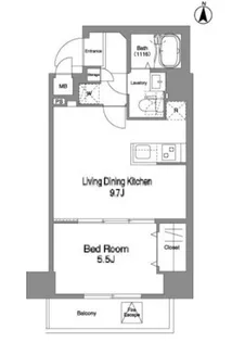 コンフォリア北池袋【4階】の間取り