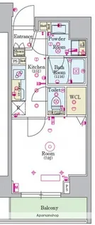 スカイコートグランデ大塚【8階】の間取り