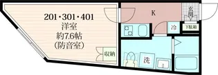 1Kの間取り画像