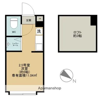 LEDミラージュ【2階】の間取り
