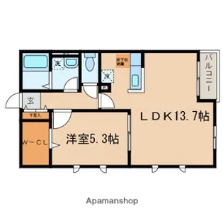 グランドール【1階】の間取り