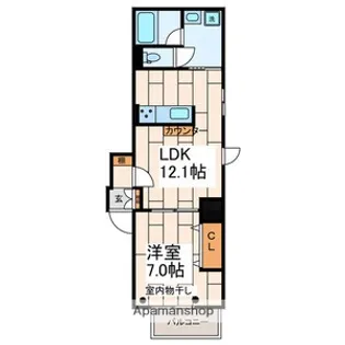 DEAR COURT AKABANE(ディアコートアカバネ)【4階】の間取り