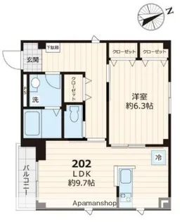 ビューノ 東池袋【2階】の間取り