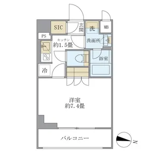 COCOーCHILL KAMEARI【3階】の間取り