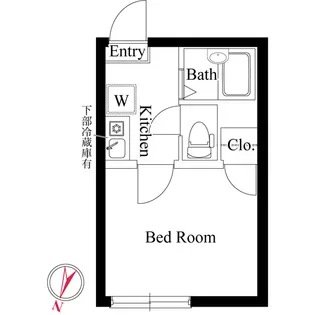 レーヴ扇【1階】の間取り
