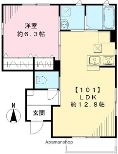 ジャルディーノA【1階】の間取り
