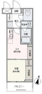 ハーモニーレジデンスコンフォートグランド【4階】の間取り