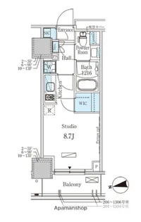 パークアクシス赤塚【12階】の間取り