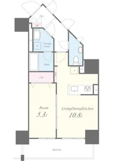 ROOTS BUNKYO OTOWA【9階】の間取り