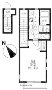 メゾン エクリュ【2階】の間取り