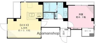 ラシーネ・テラス文京千駄木【2階】の間取り