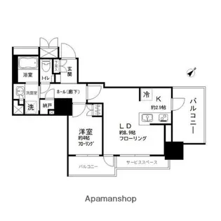プラウドタワー東池袋【4階】の間取り