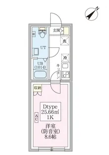 スカイラシクラス平和台【304号室号室】の間取り