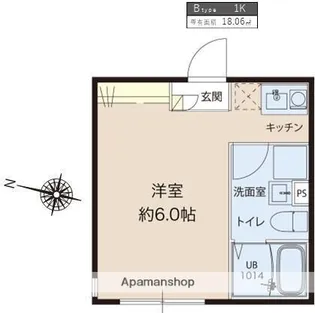 レピュア蓮根レジデンスEAST【4階】の間取り