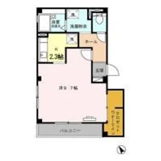 アバンウェル城北公園【3階】の間取り