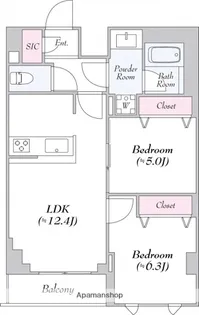 ロイジェント志村坂上【7階】の間取り