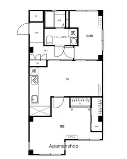麻布コーポラス【4階】の間取り