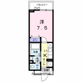 フォーシーズン蓮根【1階】の間取り