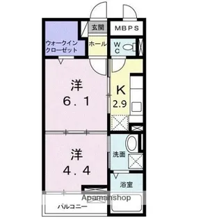 メゾン ド リッシュ【1階】の間取り