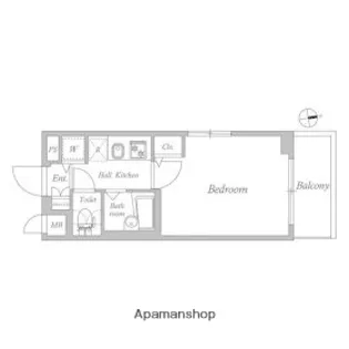 レジデンス新宿中落合【4階】の間取り