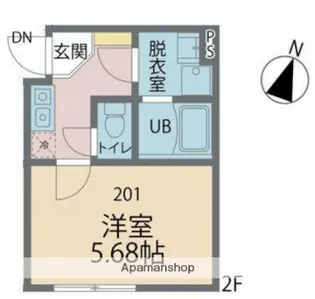 カインドネス赤羽【2階】の間取り