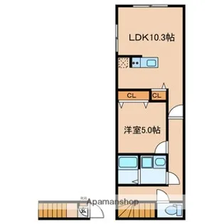 アザレ東武練馬【2階】の間取り