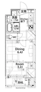 フロンティアレジデンス板橋【8階】の間取り