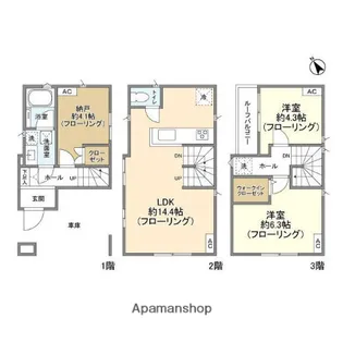 KOLET駒込【1号室】の間取り