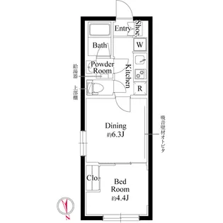 グローリオシェルト池袋Ⅴ【4階】の間取り