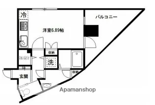 コンファタブルレジデンスアカツカ【8階】の間取り