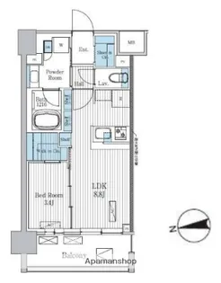 TERRA蚕糸の森【8階】の間取り