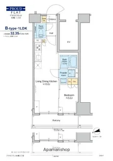 プラウドフラット本郷三丁目【10階】の間取り