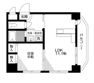 ラークス王子【4階】の間取り