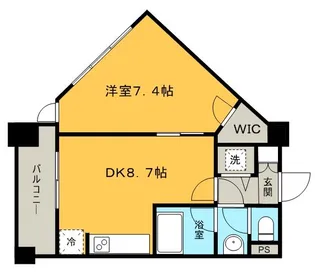レジディア市ヶ谷【9階】の間取り