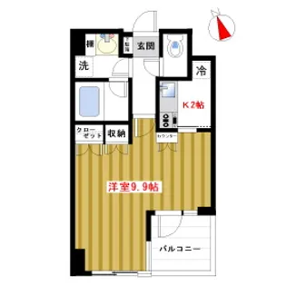 モルチール池袋本町【5階】の間取り