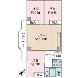 ザ・クレスト【3階】の間取り