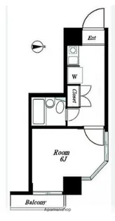 エヴェナール茗荷谷【6階】の間取り