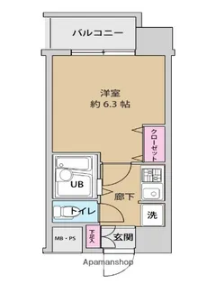 UURコート錦糸町【14階】の間取り