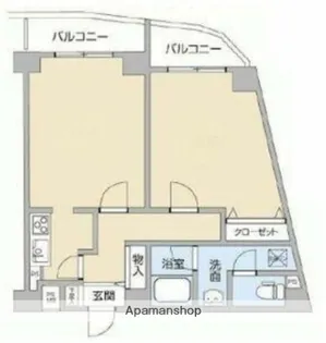 クレアシオン浅草Ⅱ【9階】の間取り