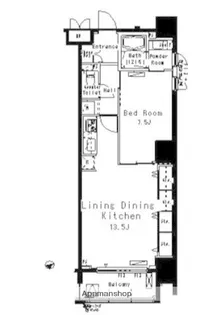 パークアクシス八丁堀【4階】の間取り