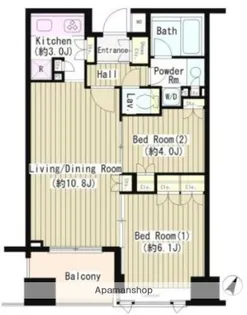 コクヨーレ日本橋【12階】の間取り