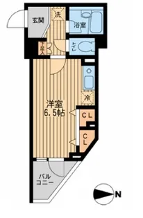ドゥーエ西大島【5階】の間取り