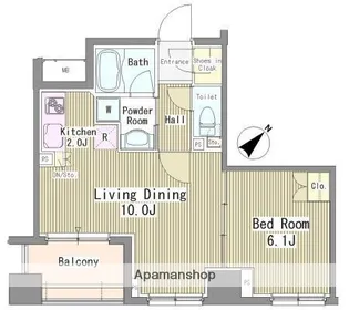 リベルテ月島【6階】の間取り