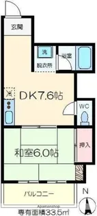 コスモピアビル【6階】の間取り