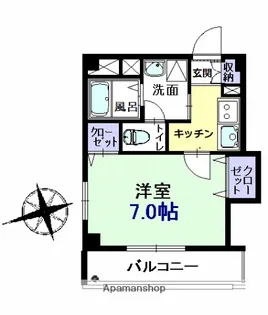 リバーサイド木場公園【2階】の間取り