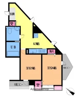 ルーラル20番館【6階】の間取り
